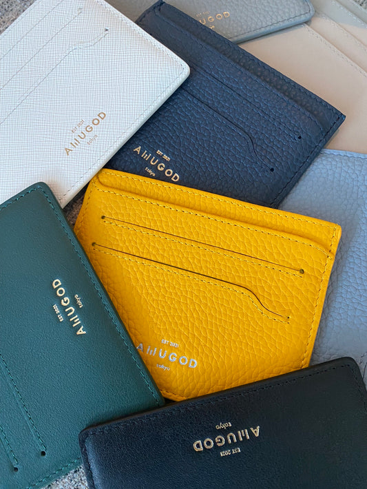 // Leather card case