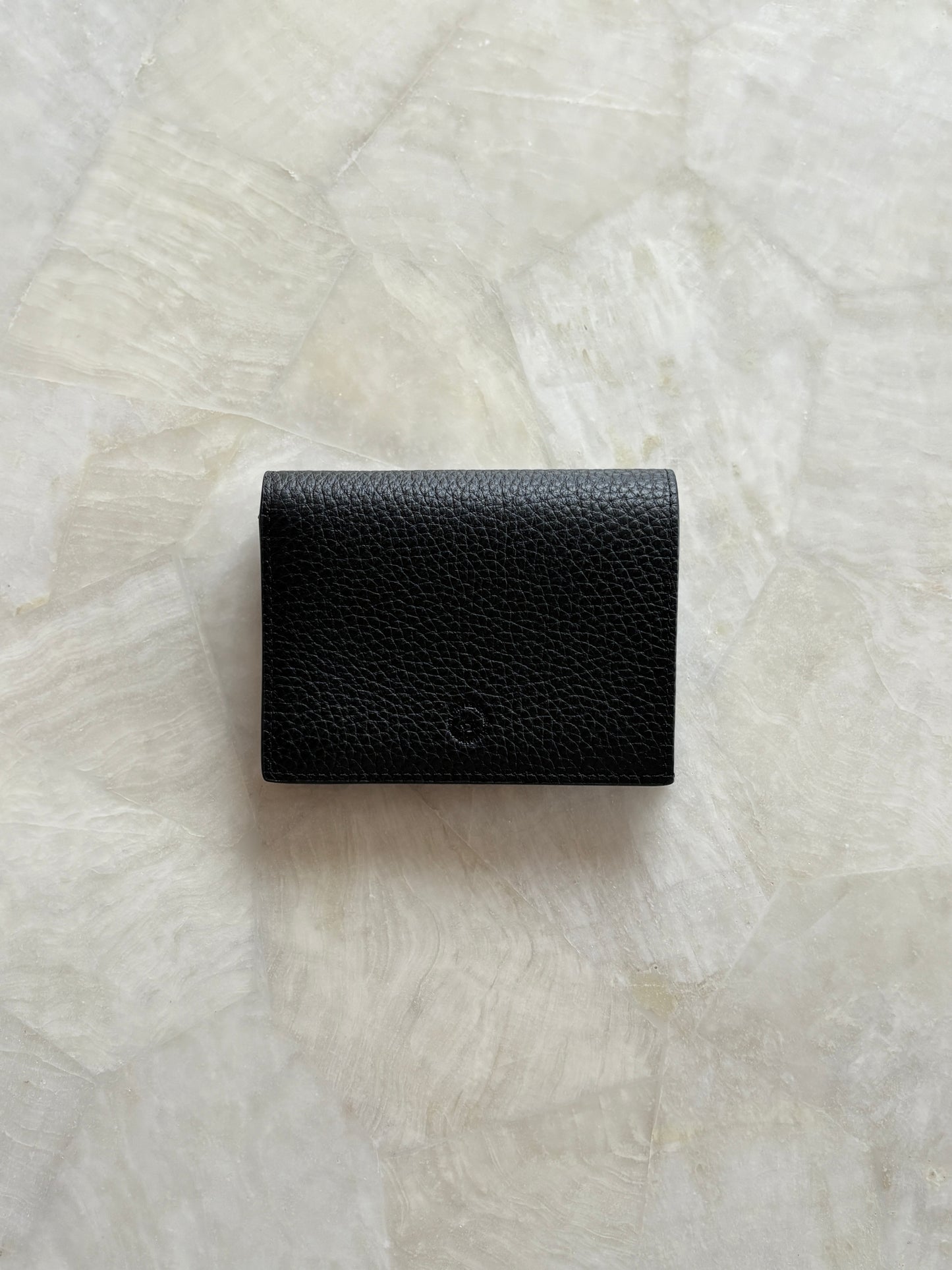 // Leather mini wallet チェーン付