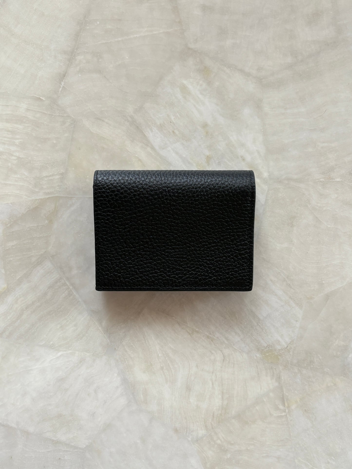 // Leather mini wallet チェーン付