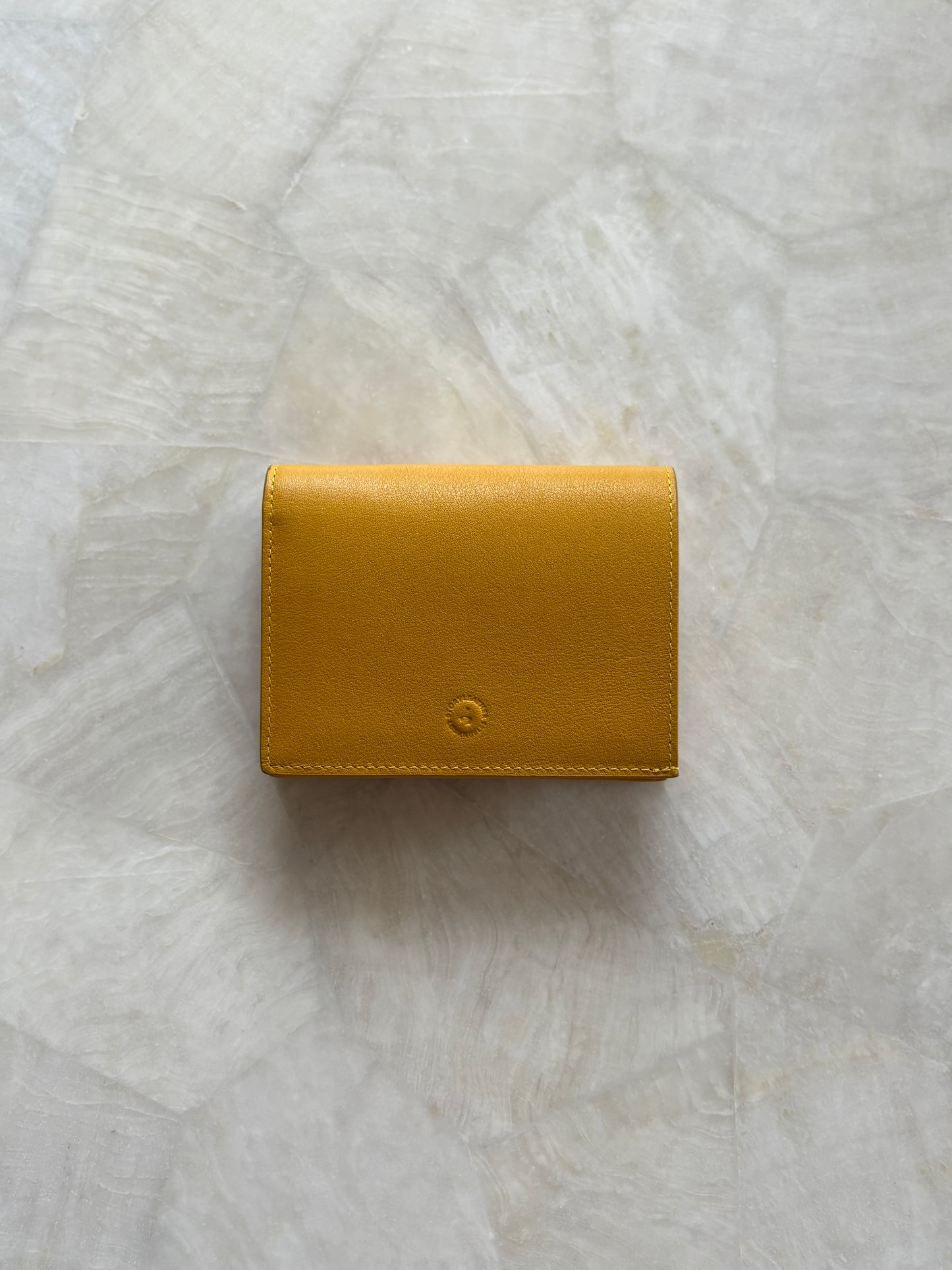 // Leather mini wallet チェーン付