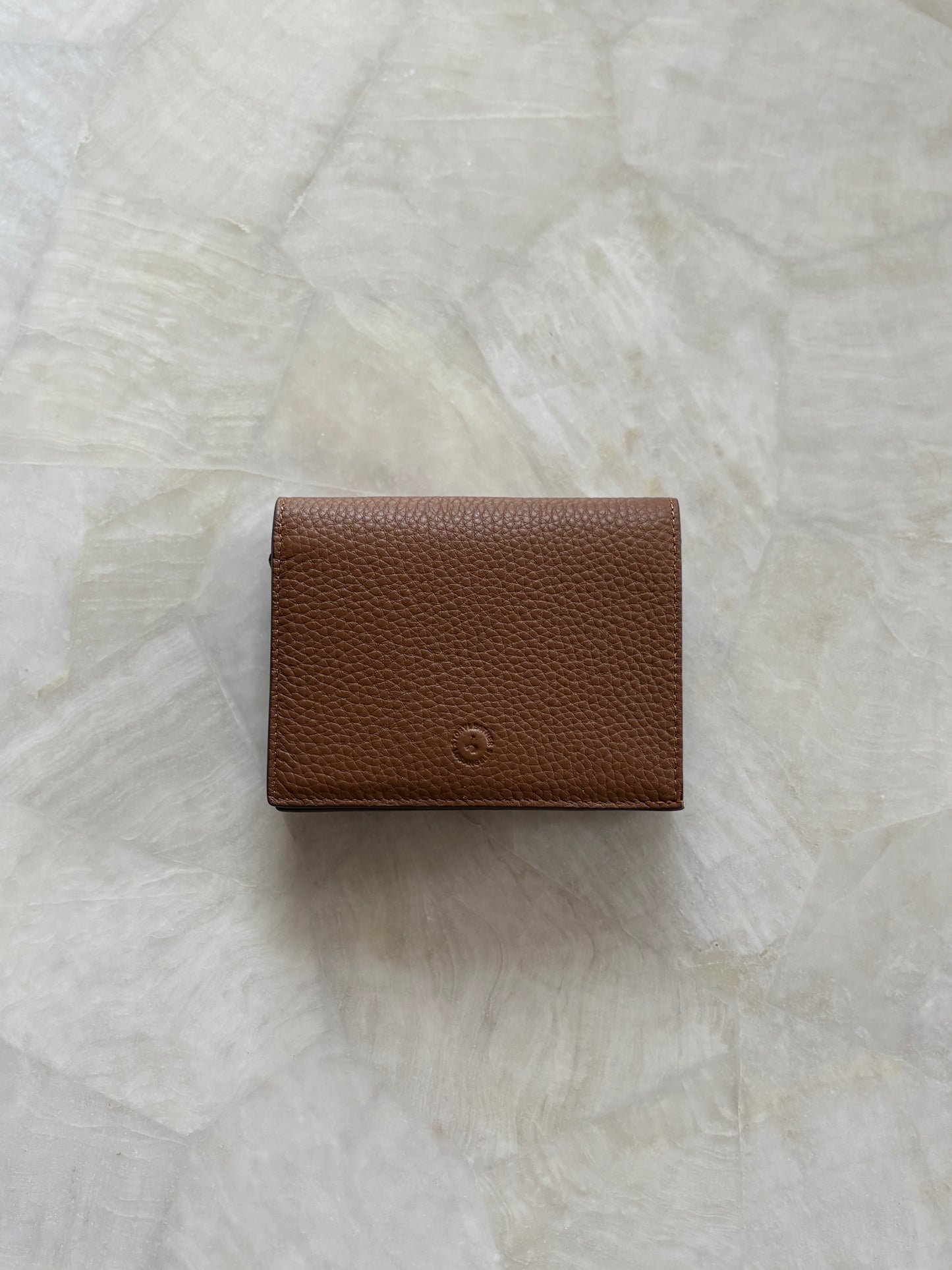 // Leather mini wallet チェーン付